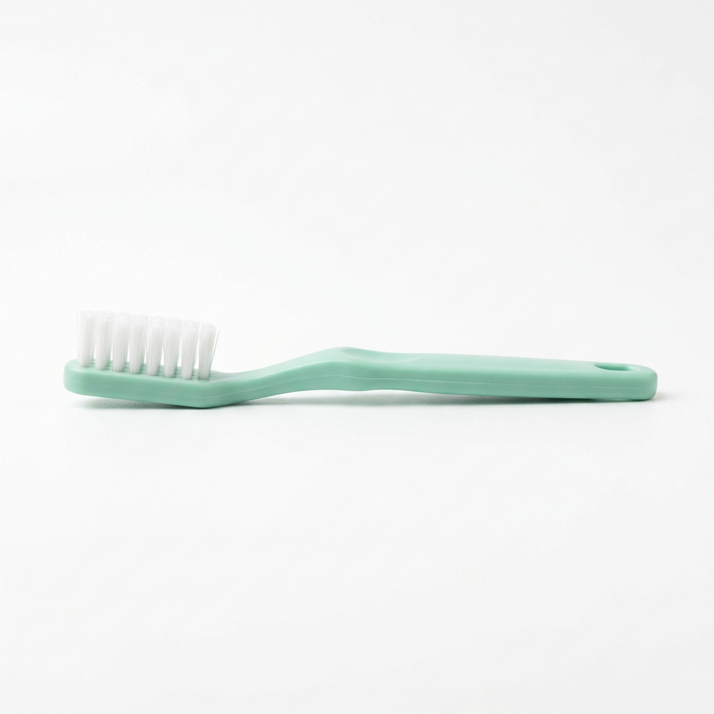 Slim detail shoe brush side view, AI illustration
