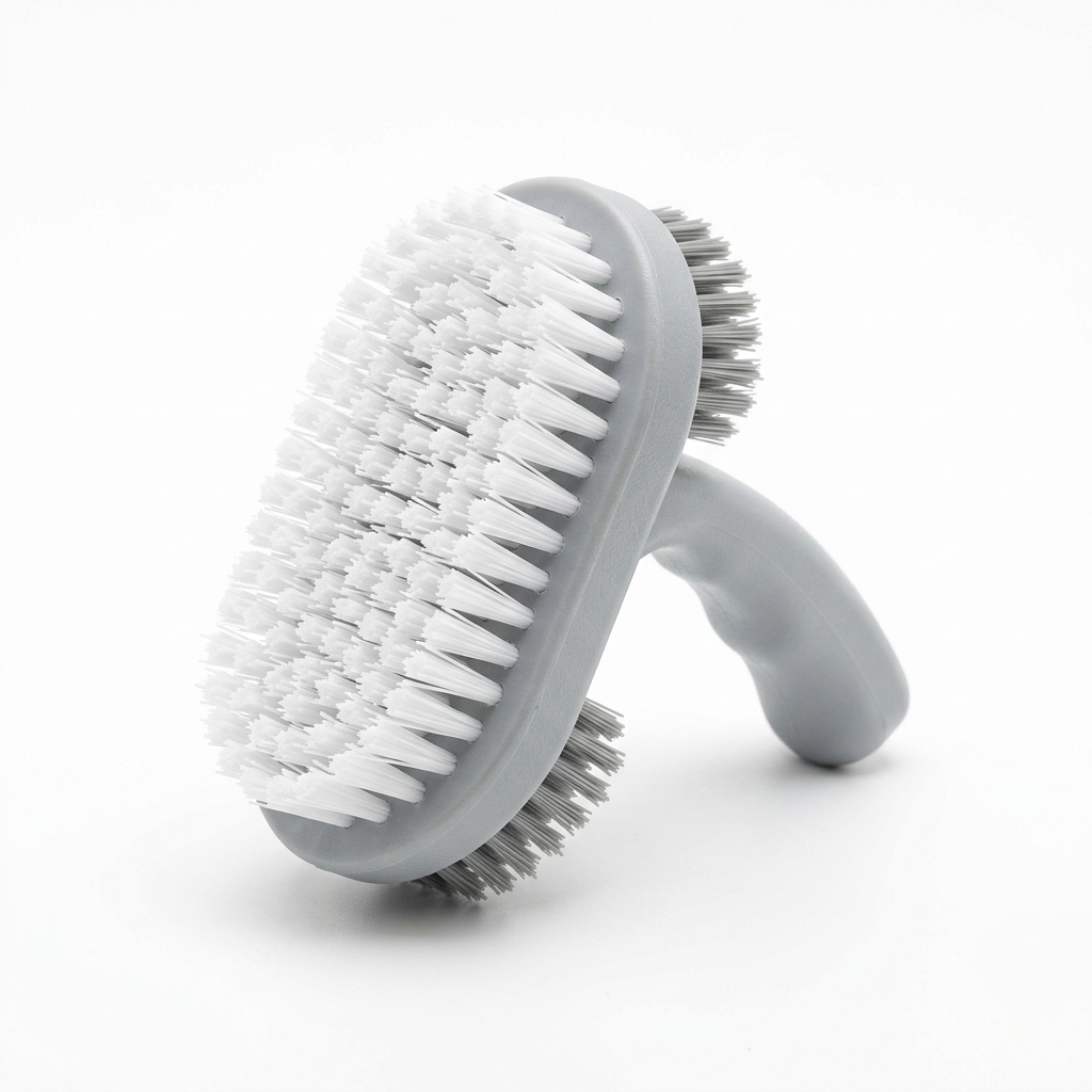 Dual-sided shoe brush main view, AI illustration
