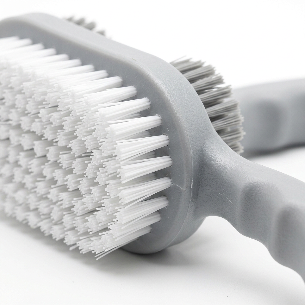 Dual-sided shoe brush detail, AI illustration