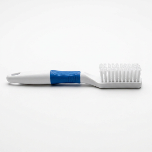 Long handle shoe brush side view, AI-generated illustration