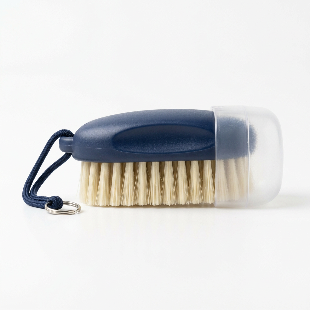 Travel shoe brush side view, AI illustration