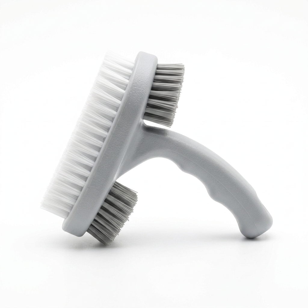 Dual-sided shoe brush side view, AI illustration