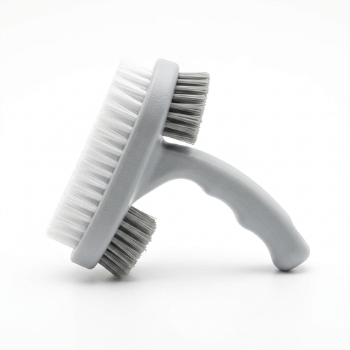 Dual-sided shoe brush side view, AI illustration